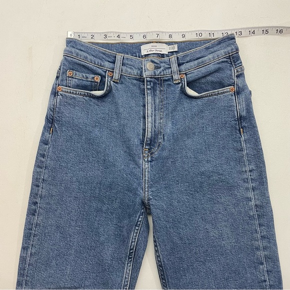 & Other Stories Jeans Womens Size 26 Blue High Rise Straight Leg Jeans - Picture 5 of 10